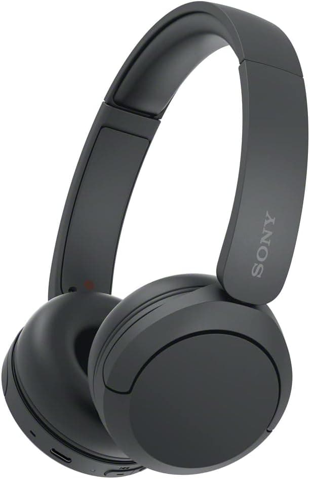 Sony WH-CH520 무선 온이어 블루투스 헤드폰 (마이크 포함) - 블랙