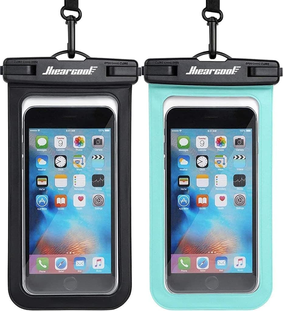 Hiearcool Waterproof Phone Pouch, 2-Pack