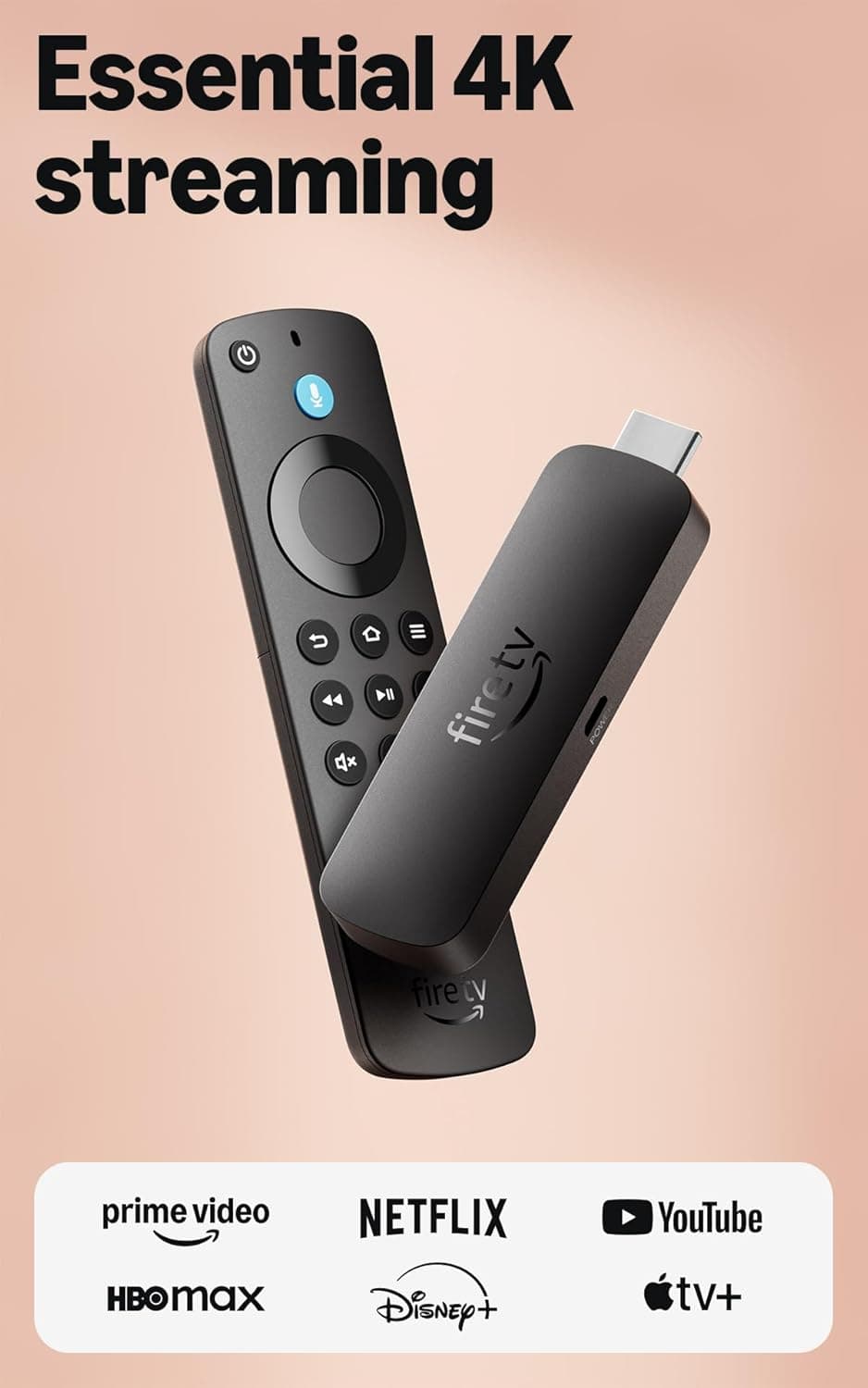 Amazon Fire TV Stick 4K Select (최신 모델), 4K 스트리밍, AI 기반 검색, 무료 및 라이브 TV