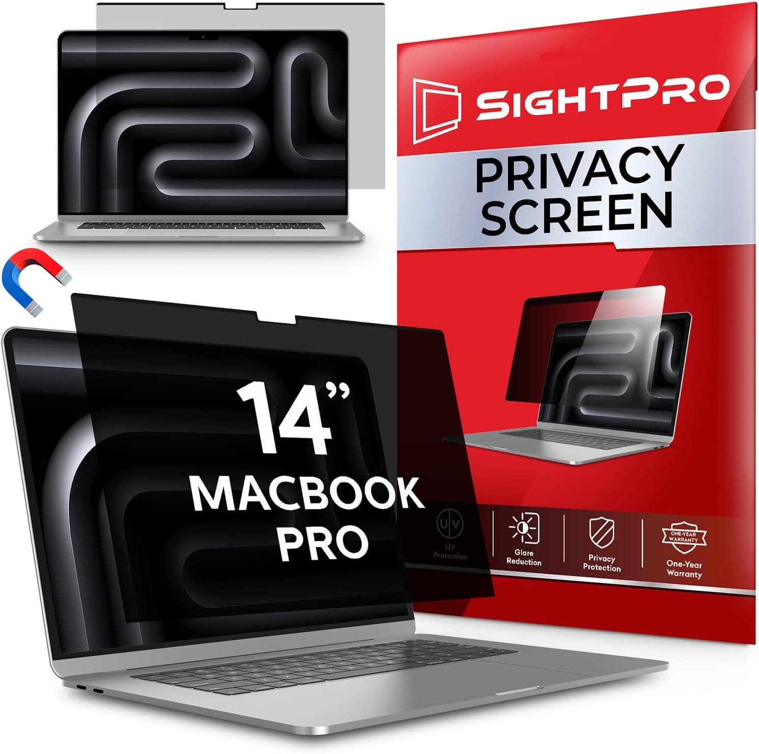 SightPro Magnetic Privacy Screen for MacBook Pro 14 Inch (2021-2026, M1-M5)